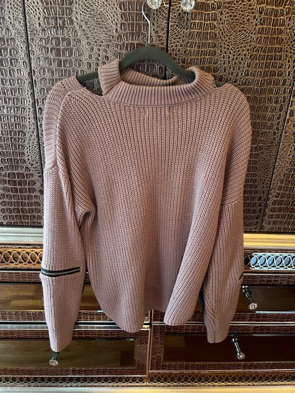 Mauve Ribbed Sweater - Picture 3 of 3